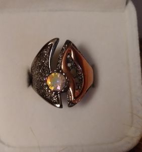 SZ 6 unisex Rainbow gem ring